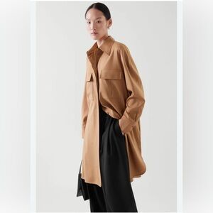 COS wool blend Women's Tan dress Jacket size L